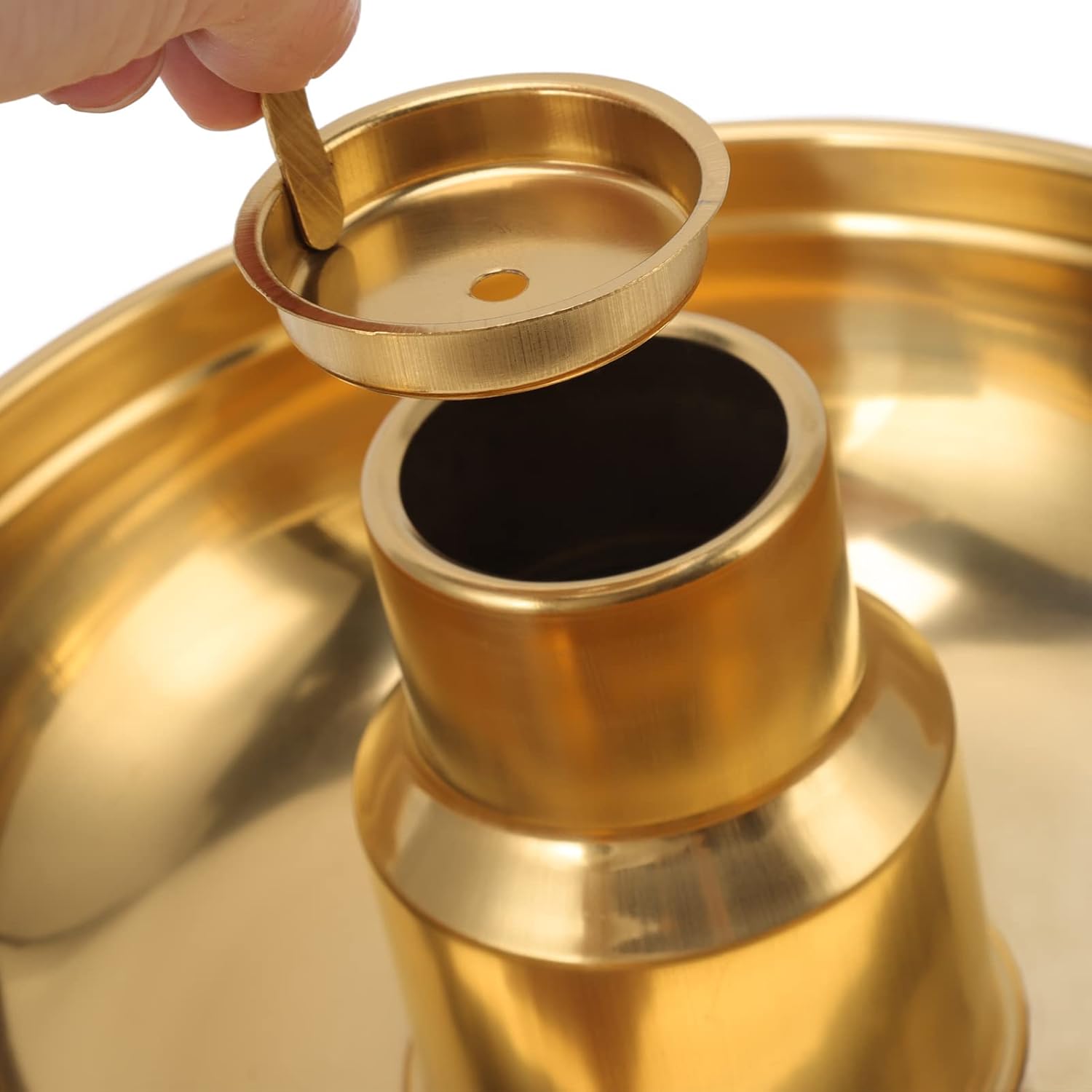 Olla caliente de acero inoxidable olla portátil de carbón caliente olla de acero inoxidable pequeña olla de hielo seco para una persona Olla