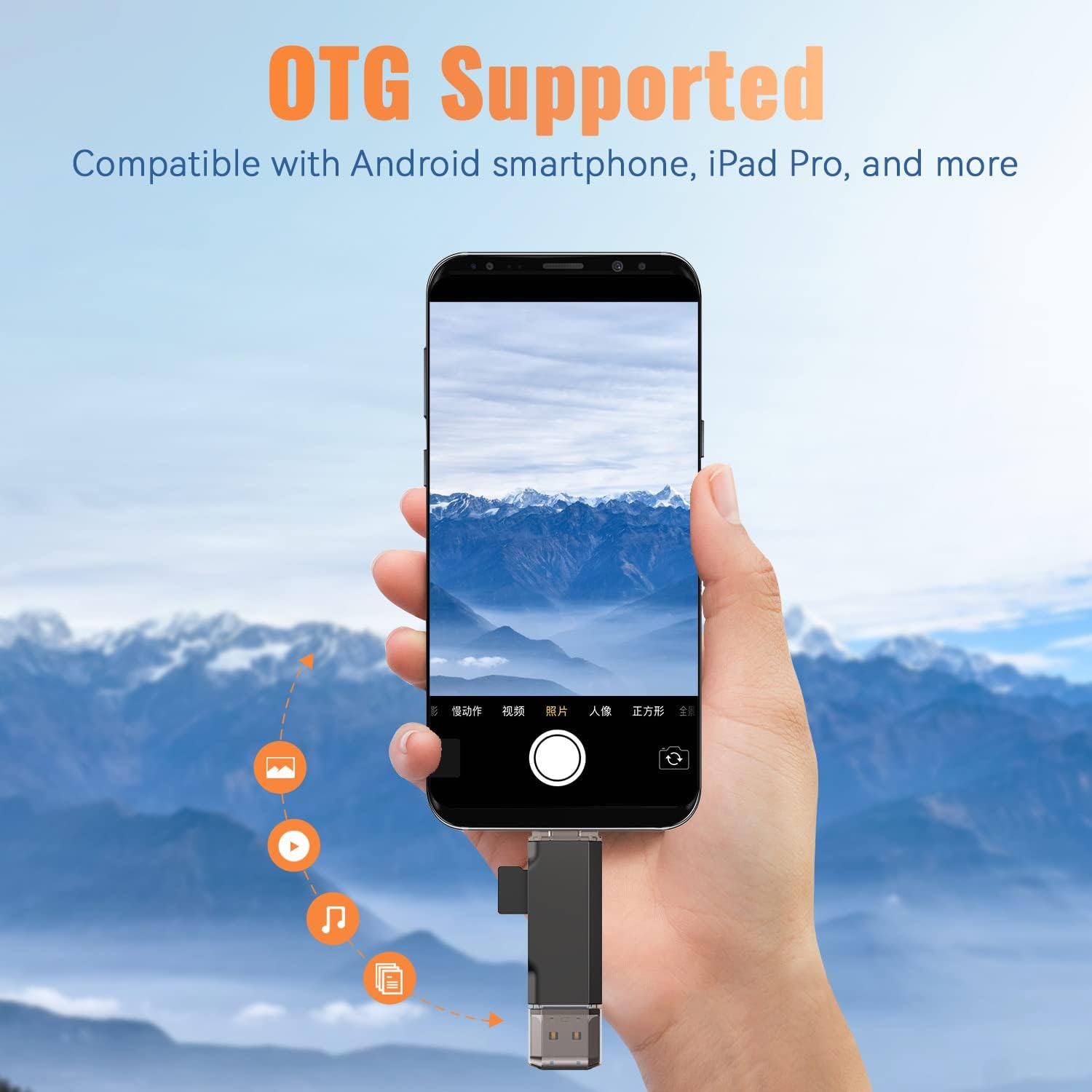 Orlian Lector de tarjetas SD USB 3.0 de alta velocidad dual USB A y USB C a Micro SDSD adaptador de lector de tarjetas de memoria para SDSDHCSDXC,