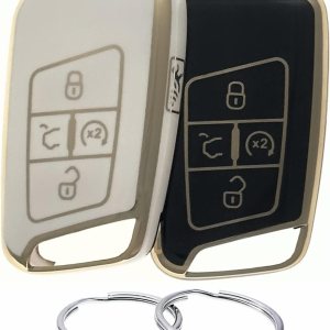 Funda para llavero de TPU compatible con Volkswagen Atlas Golf Alltrack Jetta Passat Tiguan Taos 2018-2023 (no para llaves con botones de Funda para llavero de TPU compatible con Volkswagen Atlas Golf Alltrack Jetta Passat Tiguan Taos 2018-2023 (no para llaves con botones de