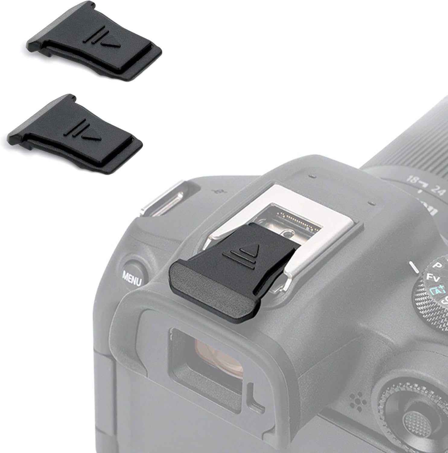 JJC Paquete de 2 protectores de tapa para cámara Canon EOS R50 R10 R8 R7 R6 Mark II R5C R3, sustituye a la cubierta de zapata Canon ER-SC2