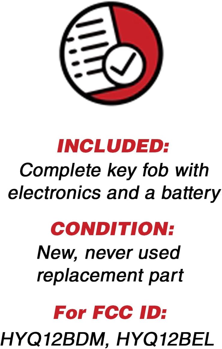 KeylessOption Llave de coche sin cortar para Toyota Rav4 Prius C HYQ12BDM 2014-2019