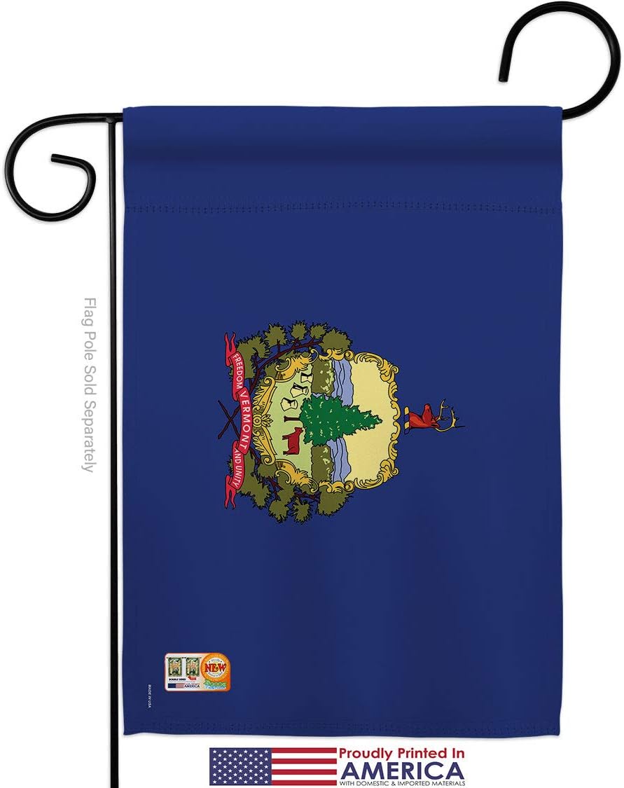 Vermont Garden Flags 2pcs Pack Americana States USA American Territories Republic Country Particular Area Small Decorative Gift Yard House Banner