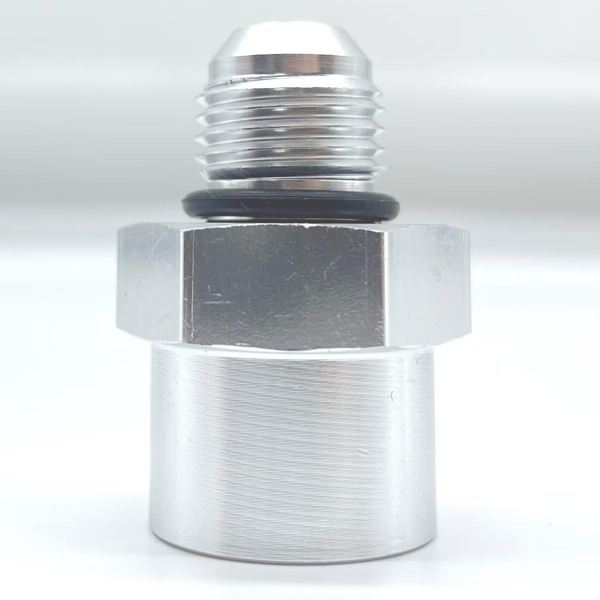 TBIVortec 87-98 Truck 6AN Male Flare Supply Alimentación Adaptador de línea de combustible para hembra M16-1.5 Oring Dirección asistida y adaptador