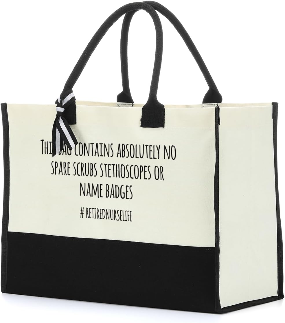 Regalos para enfermeras, bolsa de mano para la escuela de enfermería, regalos de jubilación para mujeres, jubiladas, mamá, sus amigos, compañeros de
