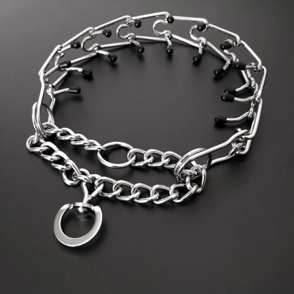 Love Dream Collar de entrenamiento para perros, collar de metal para perro con puntas cómodas, collar de entrenamiento ajustable para mascotas para