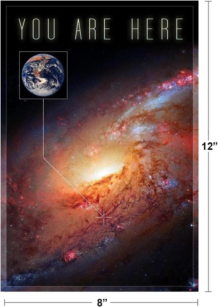 You are Here Galaxy Funny Solar System Space Science Kids Map Classroom Chart Earth Pictures Outer Planets Hubble Astronomía NASA Universo Educativo