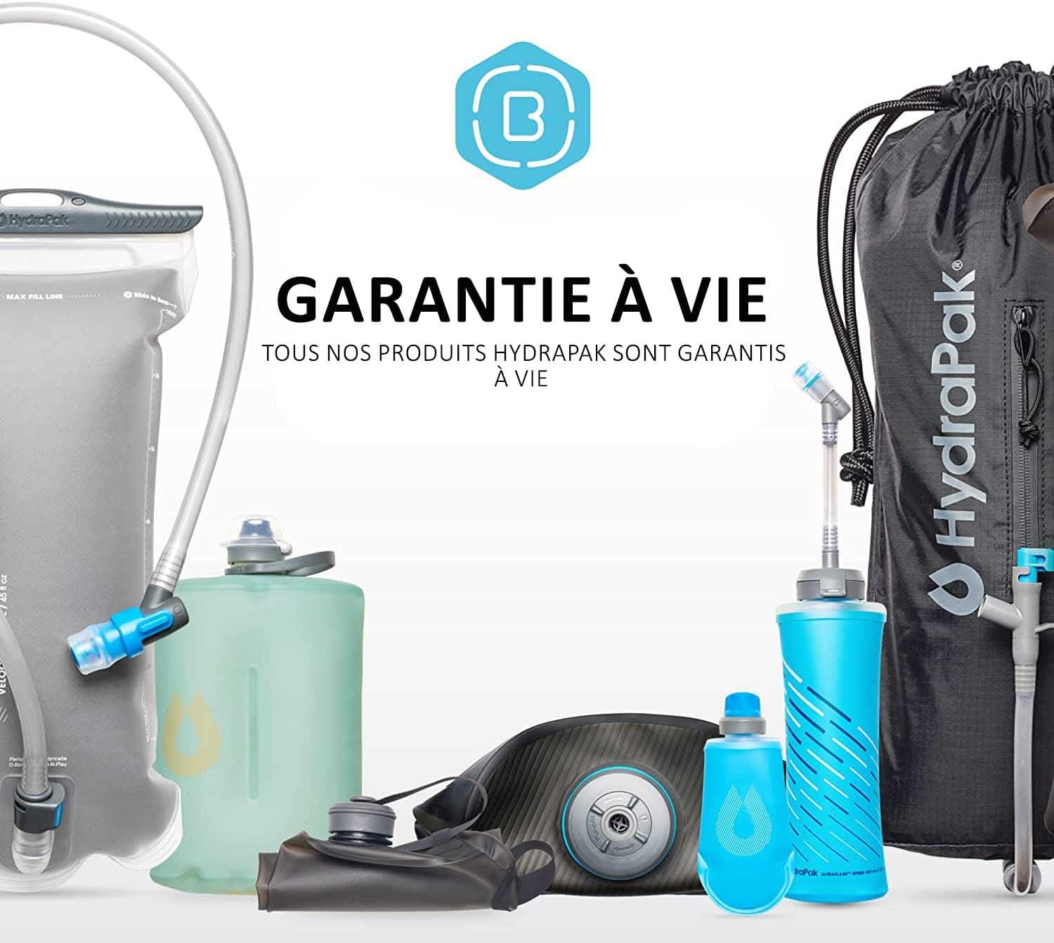 Hydrapak Seeker – Almacenamiento de agua plegable (2L70 onzas), bolsa de depósito de hidratación para acampar sin BPA y PVC, color verde Sutro