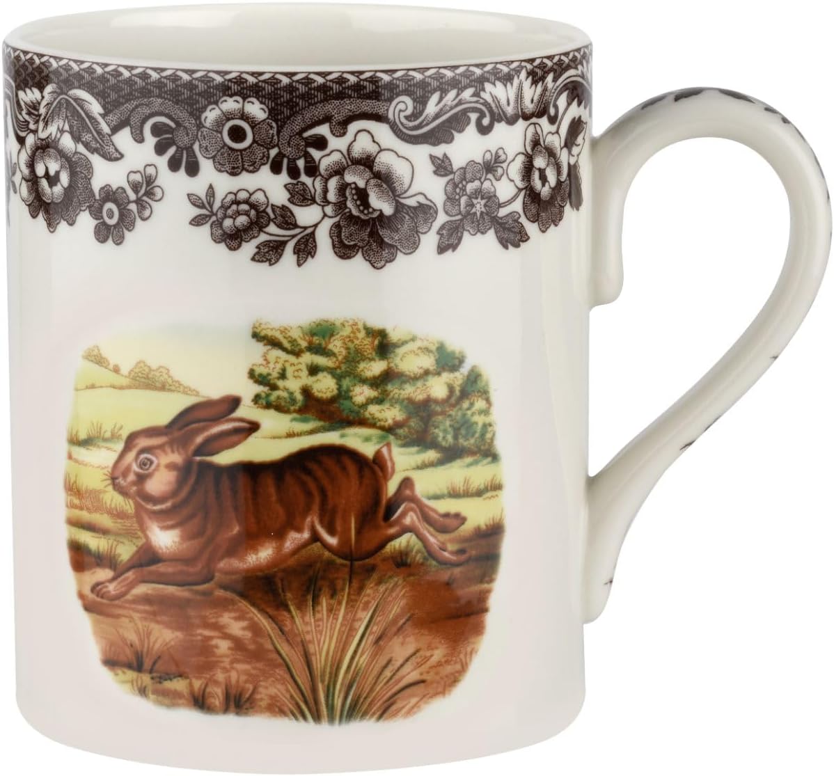 Spode Woodland – Taza de café con asa para bebidas calientes, ideal para té, chocolate caliente y otras bebidas calientes, hecha de porcelana fina