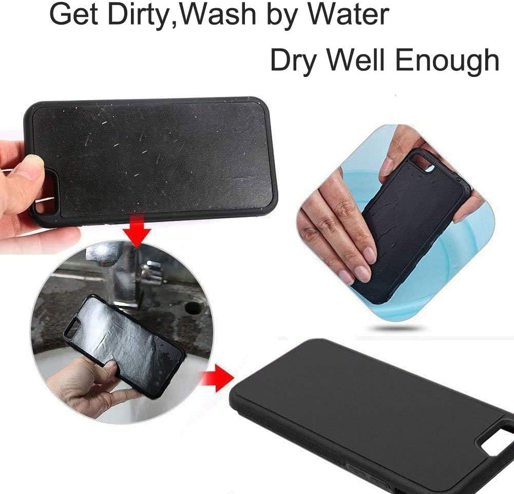 MONCA Gravity – Funda para teléfono compatible con iPhone 15 Pro Max, funda antigravedad Plutón que se adhiere a cualquier cosa pegajosa mágica nano