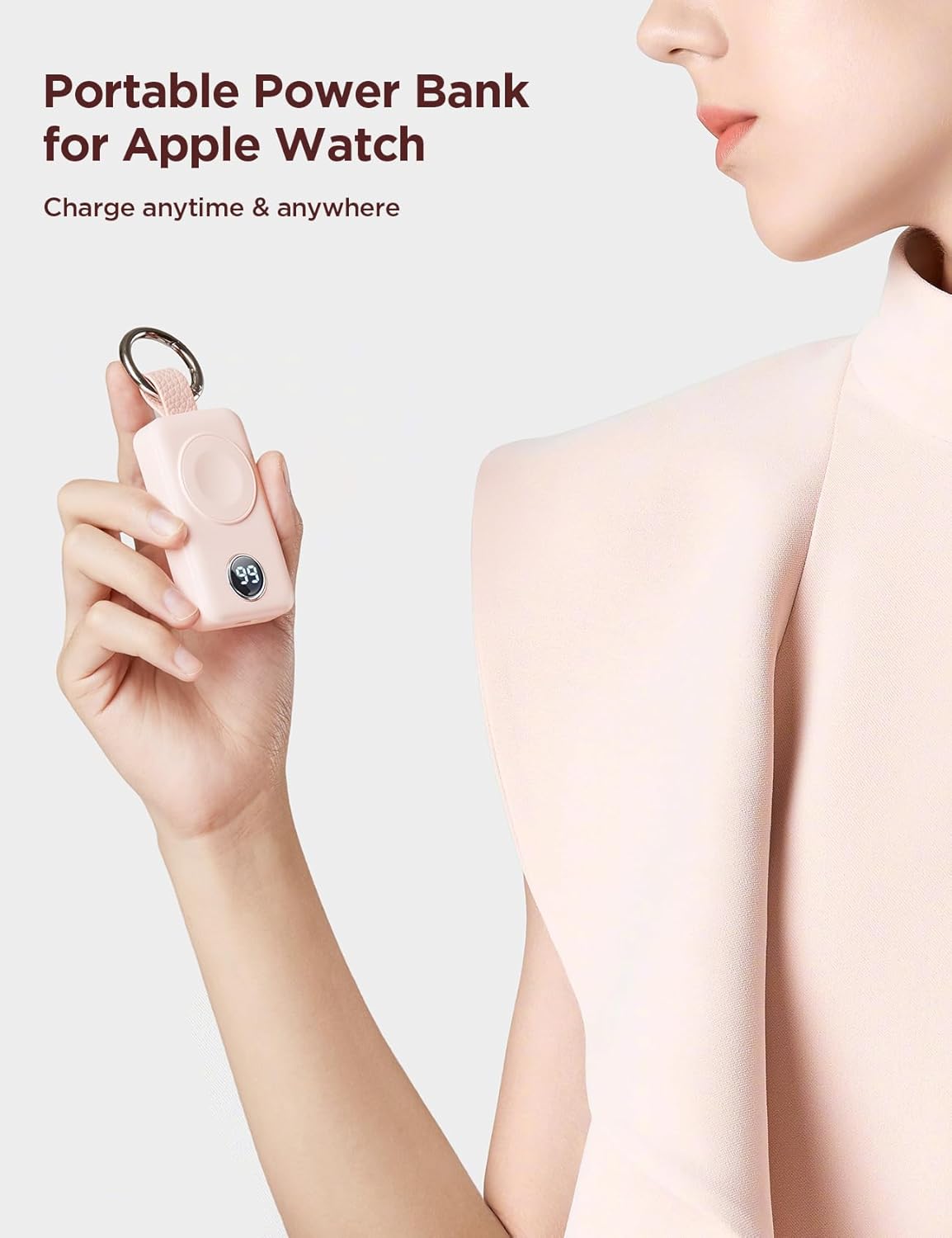 JOYROOM Cargador inalámbrico portátil de 2000 mAh compatible con Apple Watch Series 98765432SEUItra 2Ultra, cargador magnético compacto para iWatch,
