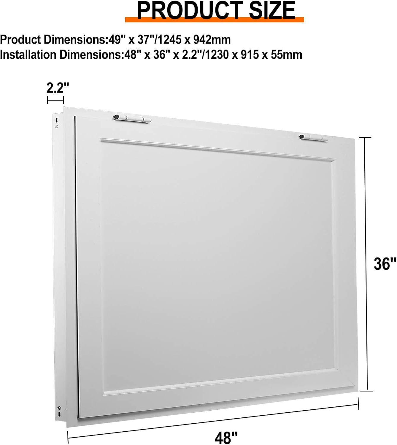 Ventana de concesión para camiones de comida de 48 x 36 pulgadas, suministros y equipos de camiones de alimentos, ventana de camión de alimentos,