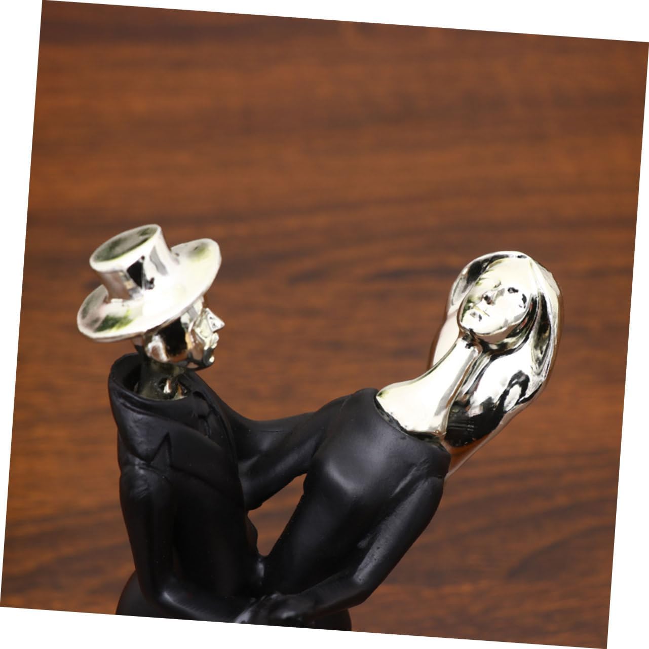 Yardenfun Estatuilla de pareja romántica esculturas románticas de pareja romántica estatua de amante escultura decoración para el hogar Miniture