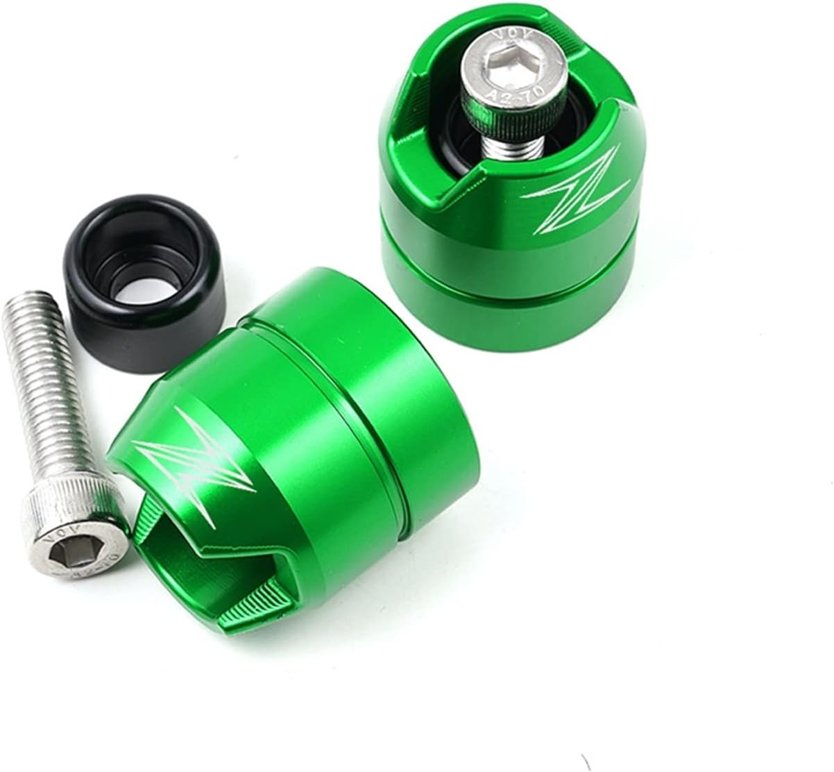 LCCDZ Compatible con Kawasaki Z900 Z750 Z900RS Z800 Z1000 Z1000SX Z400 Contrapeso de motocicleta Agarres Manillar Tapas de extremo de la barra de la