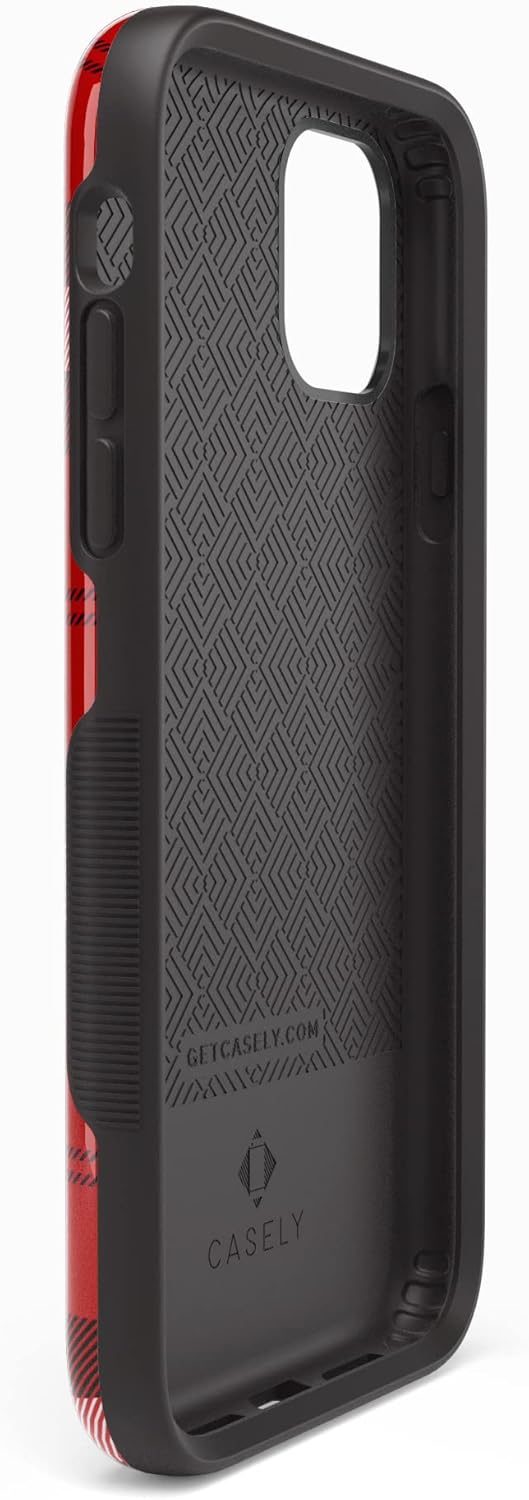 Casely Funda para iPhone 11  Como si! Funda a cuadros rojos