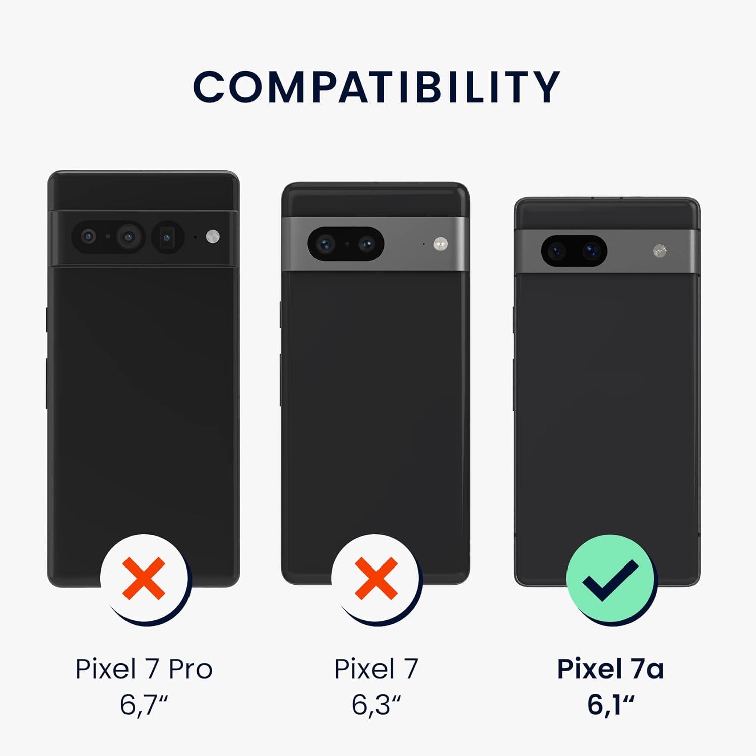 kwmobile Funda compatible con Google Pixel 7a – Funda protectora delgada de TPU para teléfono – Acabado mate suave – Menta fresca