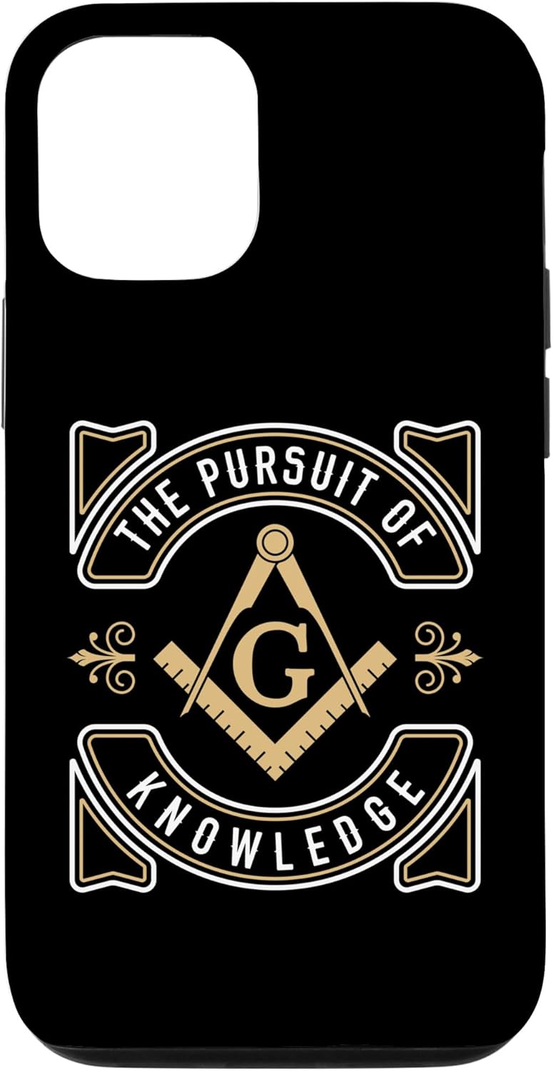 Funda para iPhone 13 Pro The Pursuit Of Knowledge Mason Fraternal SMIB Freemason