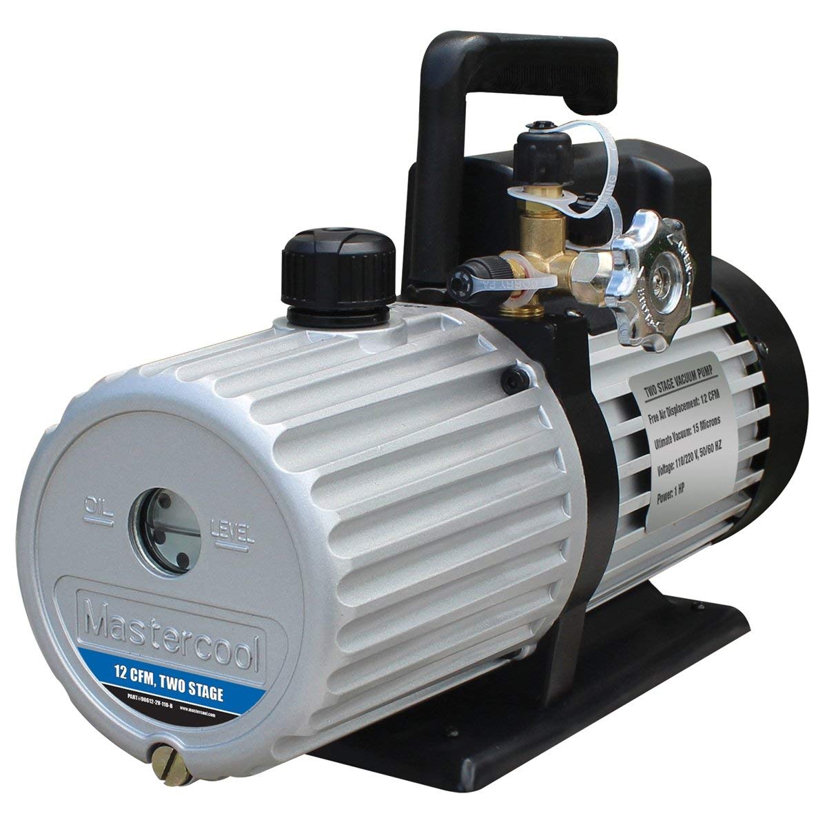 Mastercool 90612-2V-110-B Bomba de vacío de dos etapas de 12 Cfm