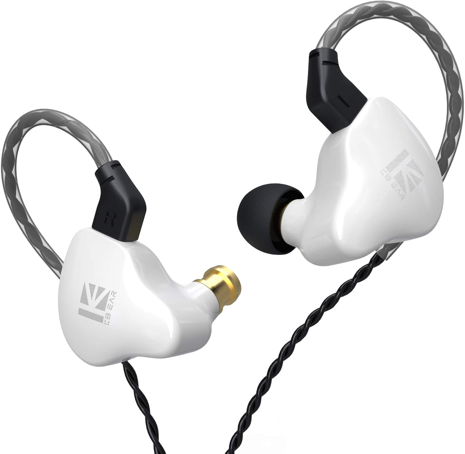 keephifi KBEAR KS1 – Monitor intrauditivo IEM con cable, auriculares individuales DD de alta fidelidad, graves profundos, sonido estéreo,