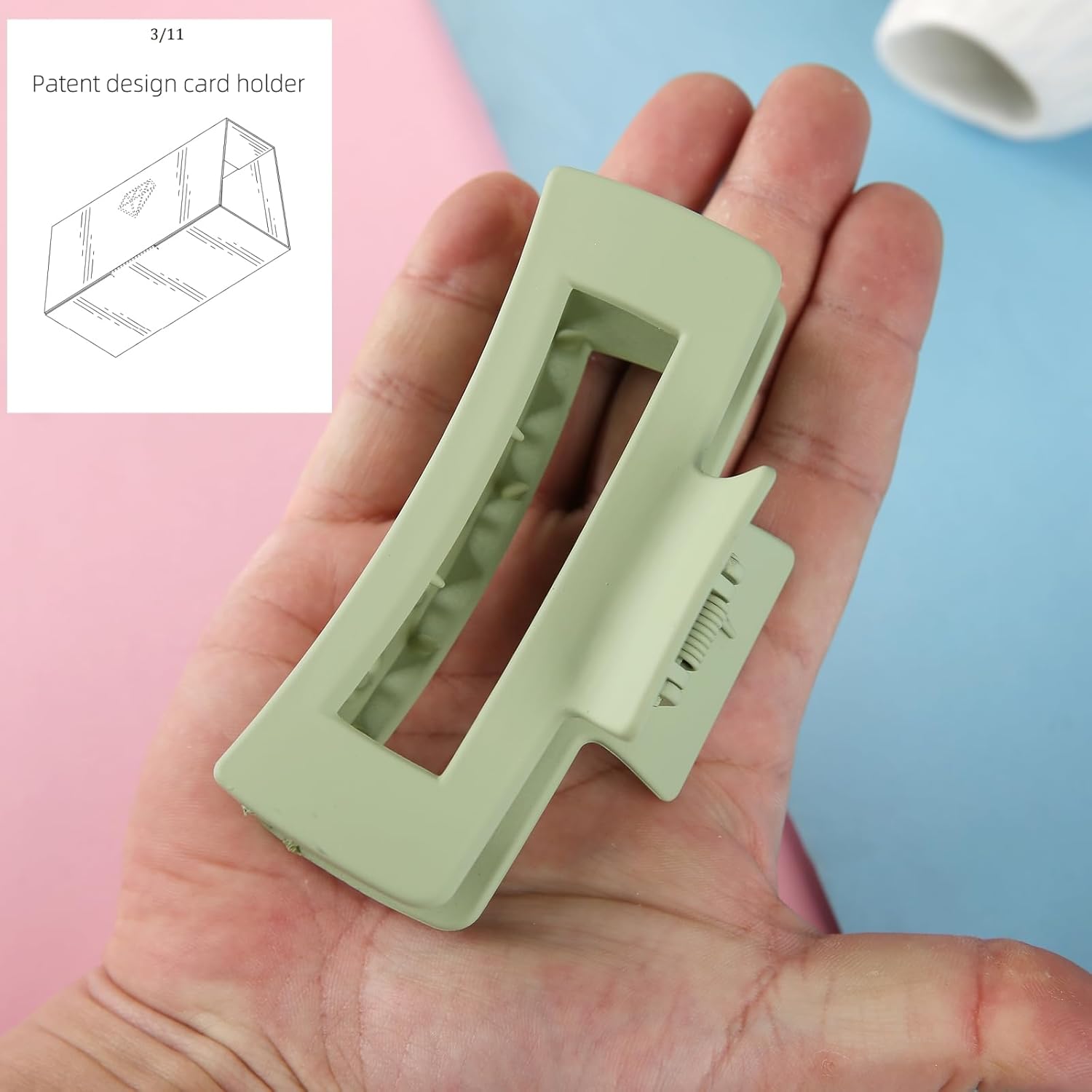 Juego de 6 pinzas para el pelo de dama de honor, para despedida de soltera, 4.1 pulgadas, cuadradas, rectangulares, para despedida de soltera, ideas