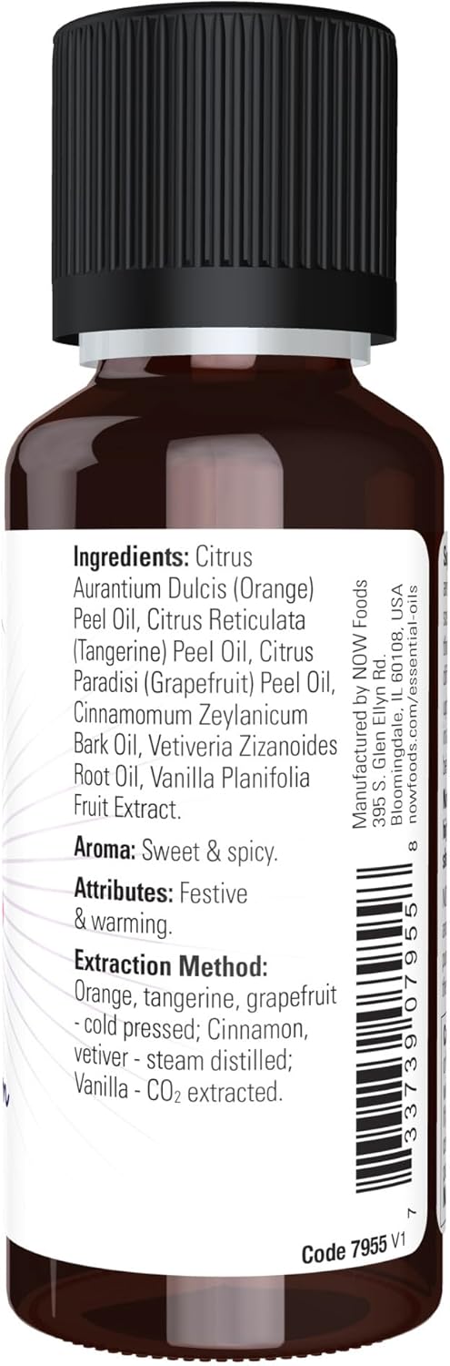 NOW Aceites esenciales, mezcla de aceite de ciruela, 1 fl. oz.