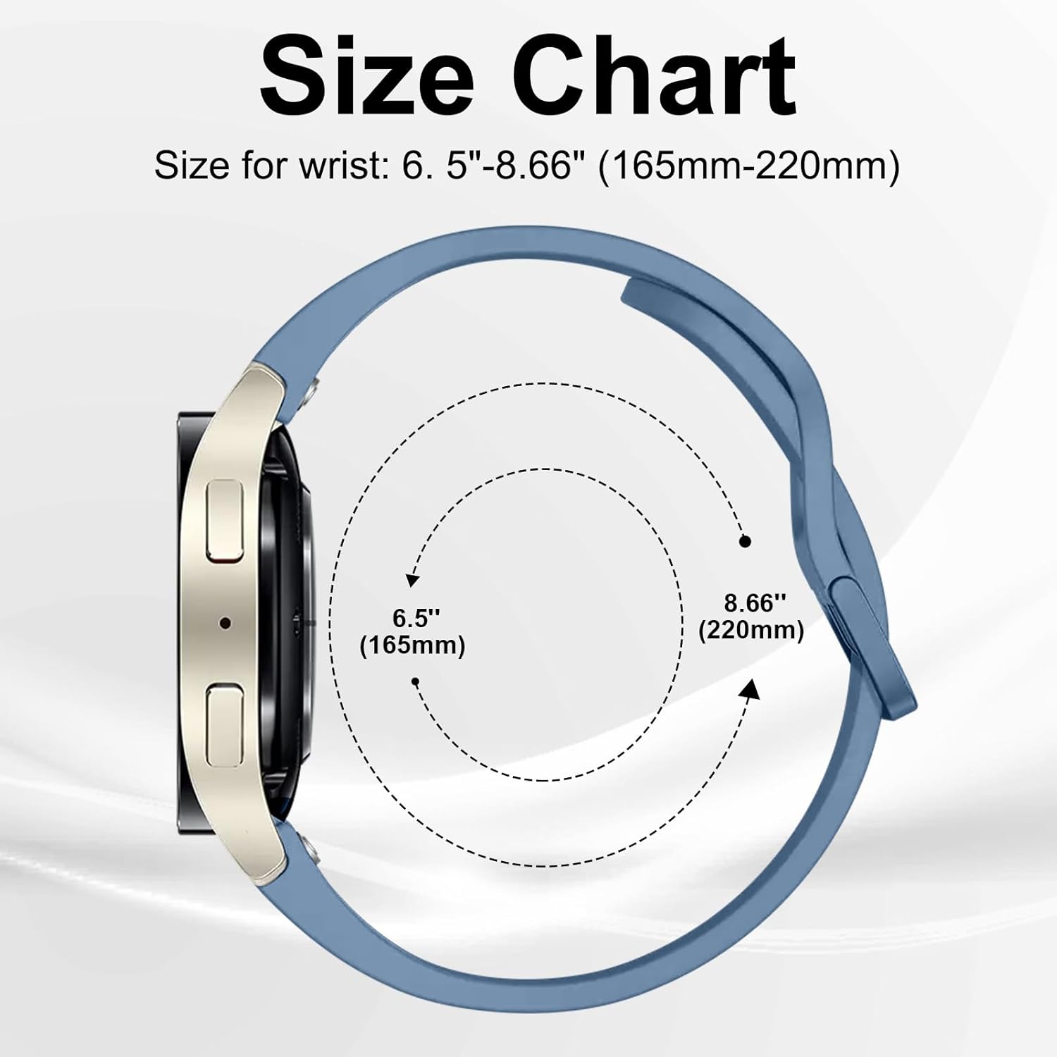 Correas de un solo clic compatibles con Samsung Galaxy Watch 6 Band 1.732 in 1.732 in 1.732 in, Galaxy Watch 6 Classic 1.693 in 1.850 in, correa de
