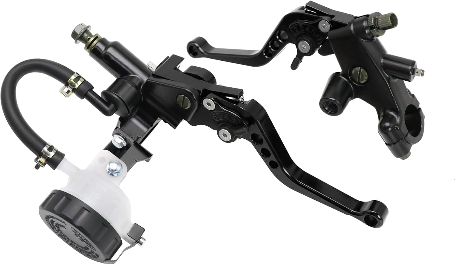 Motocicleta 78 pulgadas 0.866 in cilindro maestro de freno palanca de embrague izquierda y derecha universal compatible con motocicleta Street Sport