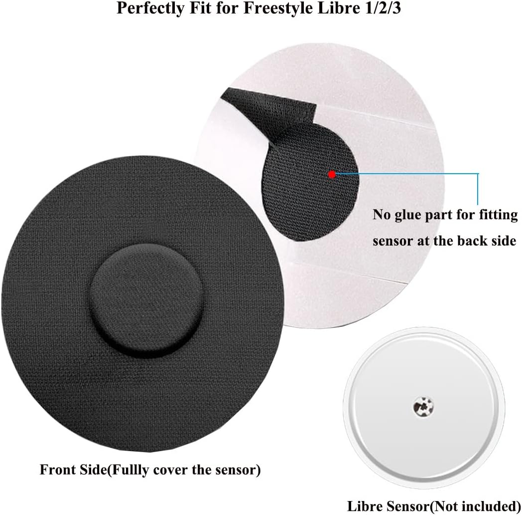 60 fundas impermeables para sensores de estilo libre 123, parches adhesivos para sensores CGM a prueba de sudor, protección continua precortada para