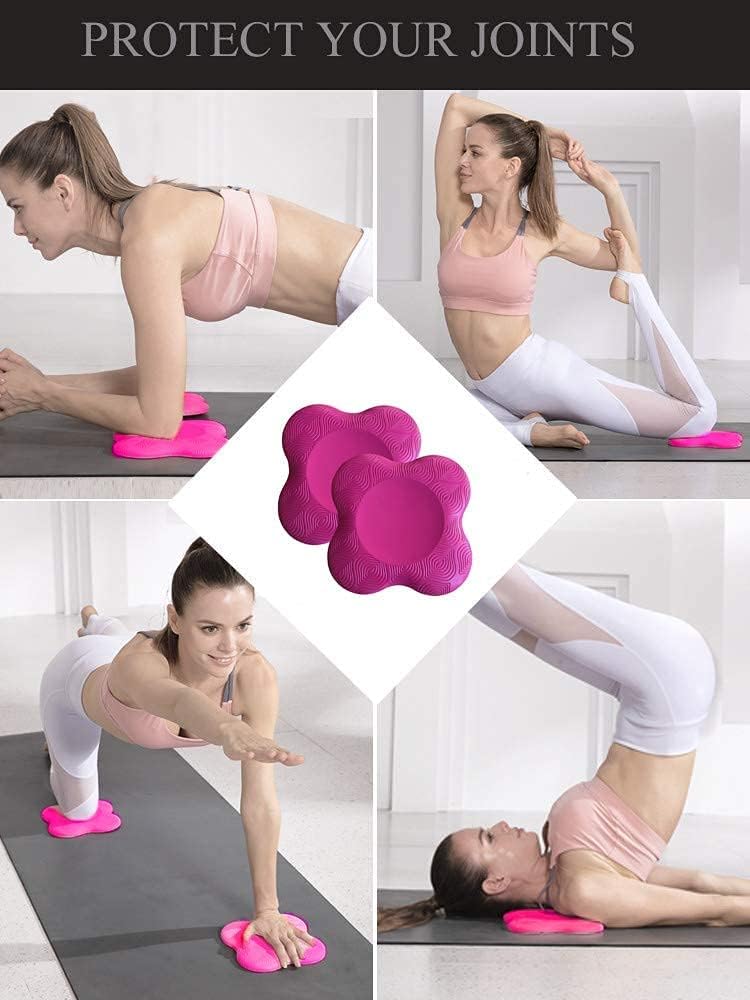 Rodillera de yoga extra gruesa para rodillas, codos, muñeca, manos, cabeza, espuma, yoga, pilates, entrenamiento, almohadilla de rodillas