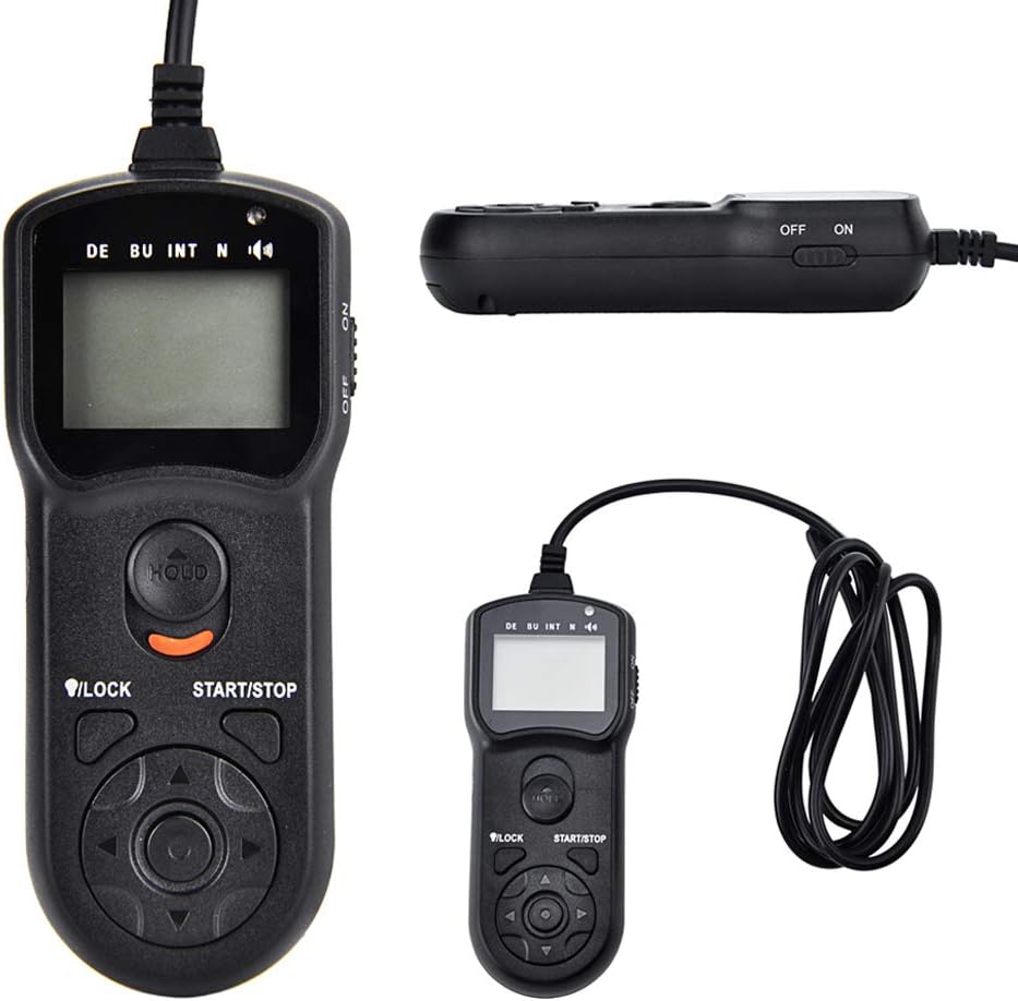 JJC Intervalómetro con cable temporizador disparador remoto para Nikon Z5 Z6 II Z7 II D3300 D3200 D3100 D5600 D5500 D5300 D7500 D7200 D750 D610 D90