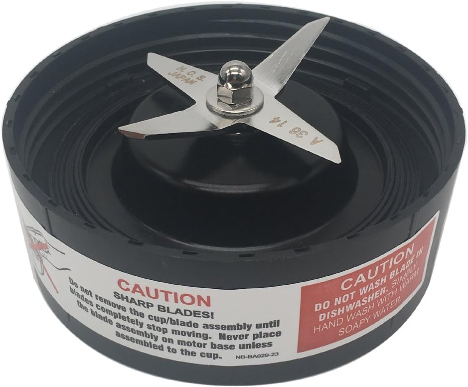 JOYSTAR Piezas de repuesto de la cuchilla extractora Pro, compatible con licuadora nutribullet rx 1700W modelo N17-1001base de motor NB-301S (1