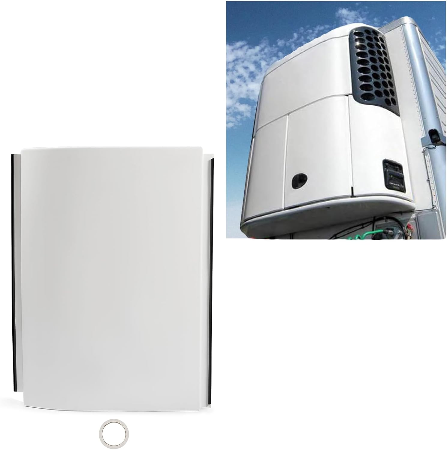 KUAFU Panel de puerta inferior Reefer compatible con Thermo King SB-100 110 190 200 200TG 210 230 300 310 400 repuesto para puerta de acera