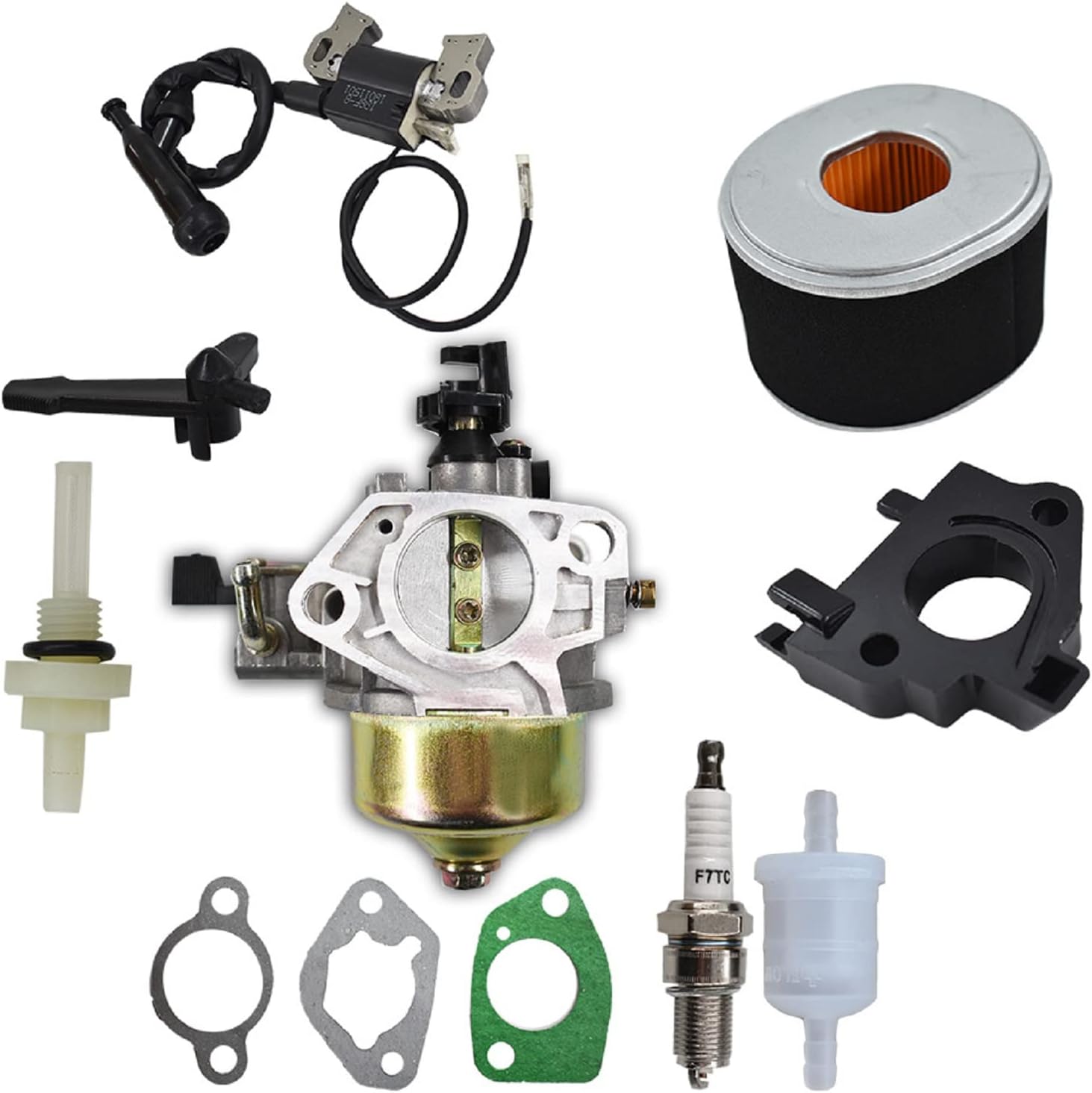 Carburador GX390 con bobina de encendido Kit de filtro de aire de repuesto para Honda GX340 GX360 GX390 11HP 13HP generador de motor motor