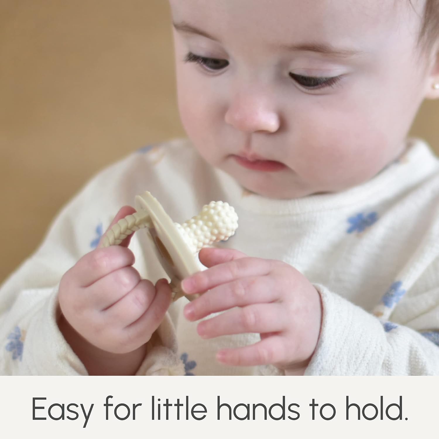SoothiPop – Mordedera de silicona para bebés con forma de chupete de 3 meses (2 unidades) – Mordedera congelable y masticable para bebés,