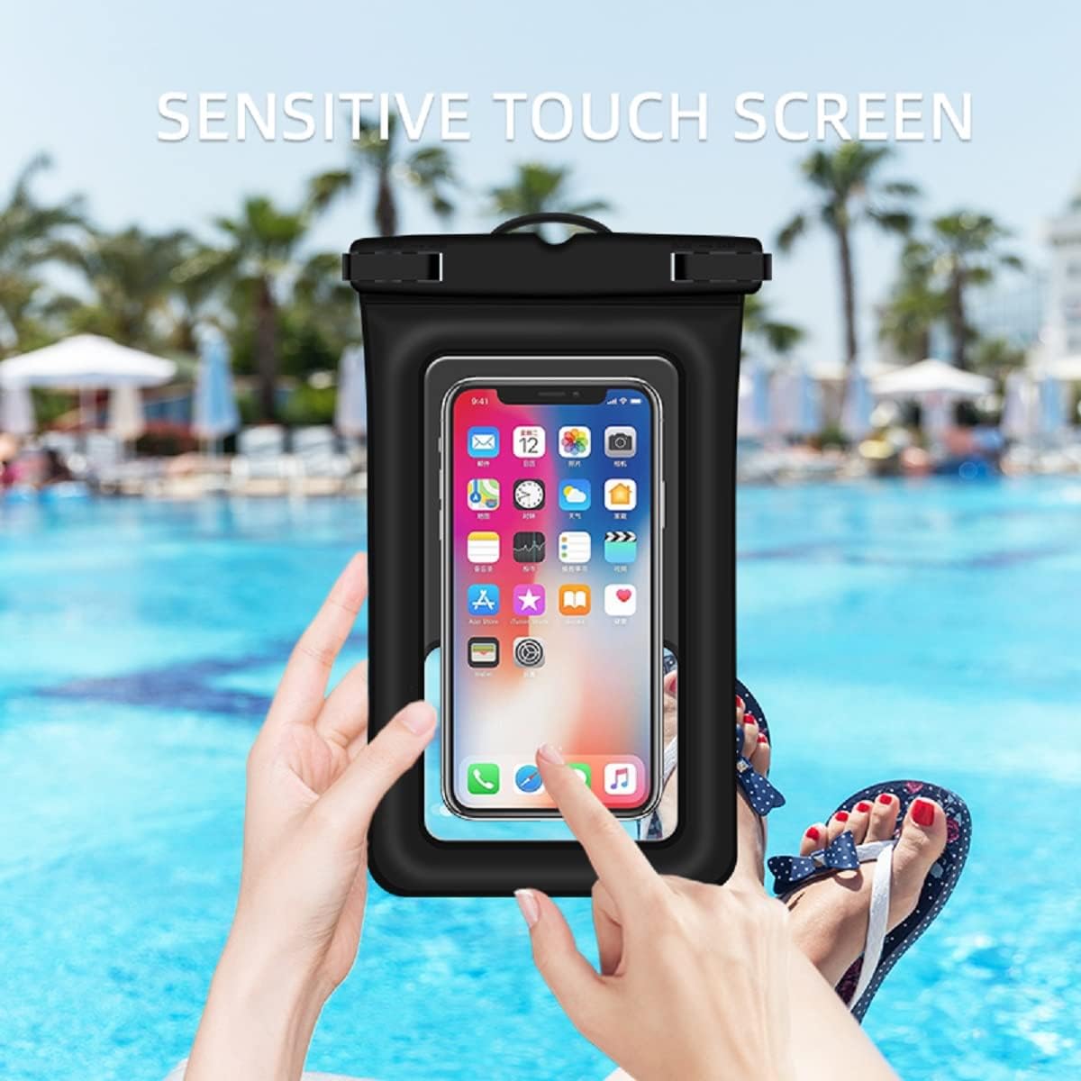 CANSHOW Floating IPX8 Phone PouchBag 2Pack XL Waterproof Cell Phone Case Dry Bags for iPhone 14 Pro Max 1312 11 Galaxy S23 UltraDetachable Lanyard