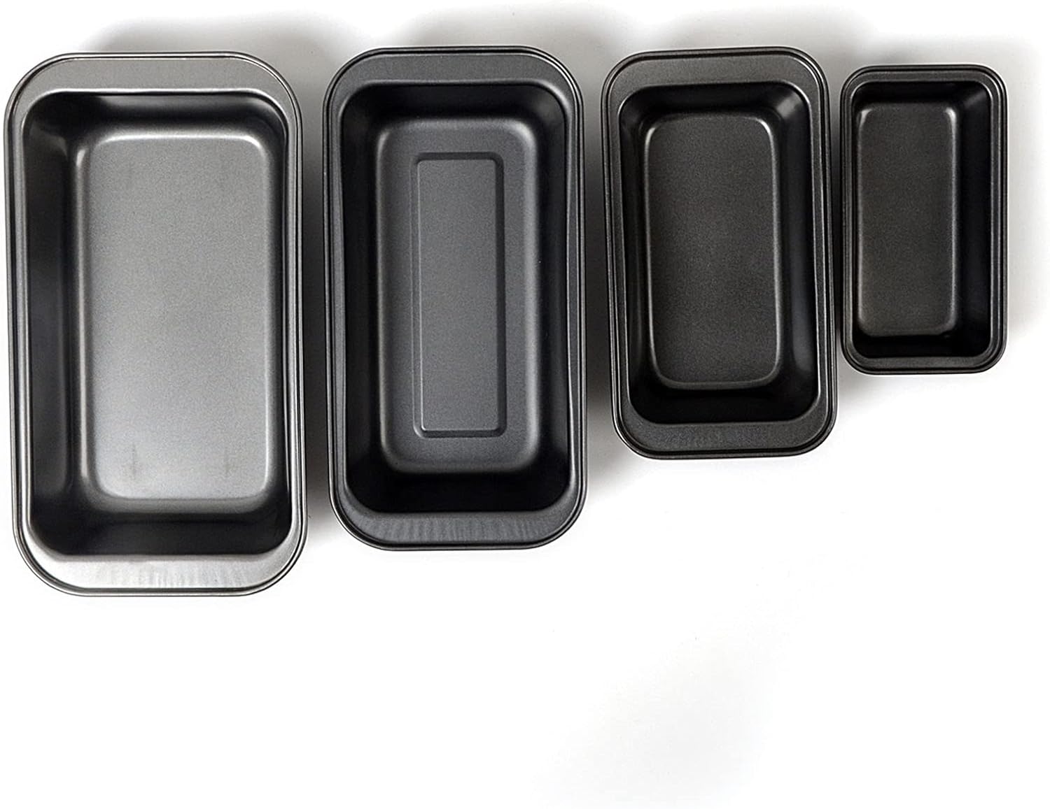 Deosdum 3 moldes de pan de acero al carbono para hornear, antiadherente, de fácil liberación, rectangular, pan para pastel de carne, pan de plátano,