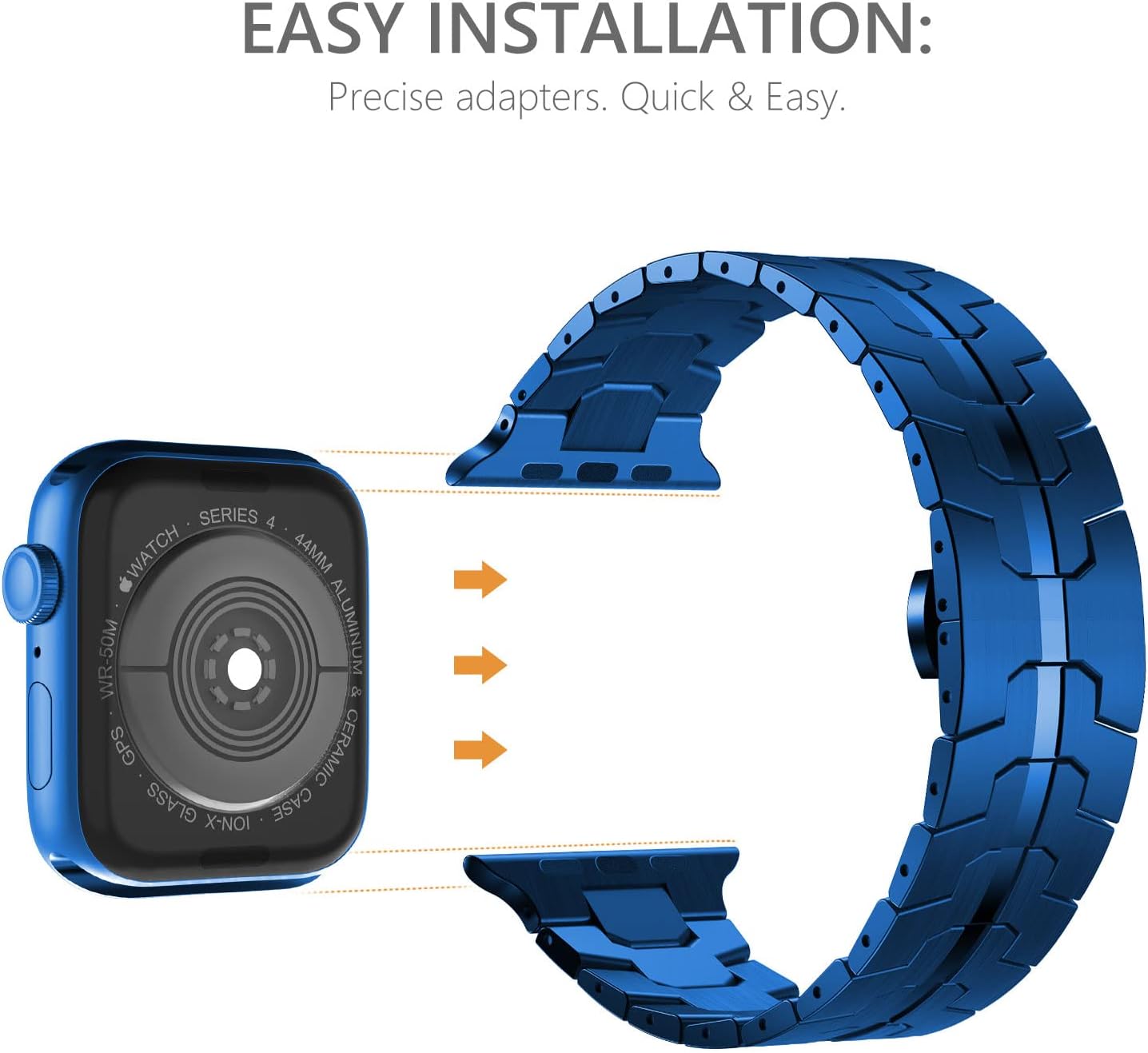 NewWays Stainless Steel Band Compatible with Apple Watch Band