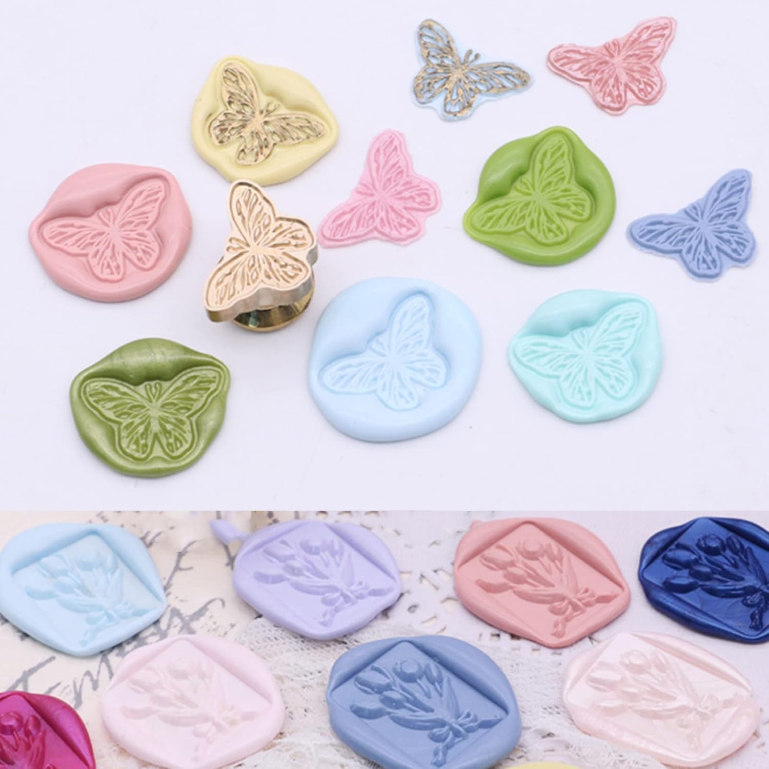 Cuentas de cera de sellado, 17.64 oz, cuentas de sellado de cera verde pino, 1500 cuentas de sello de cera para sello de cera, ideal para adornar