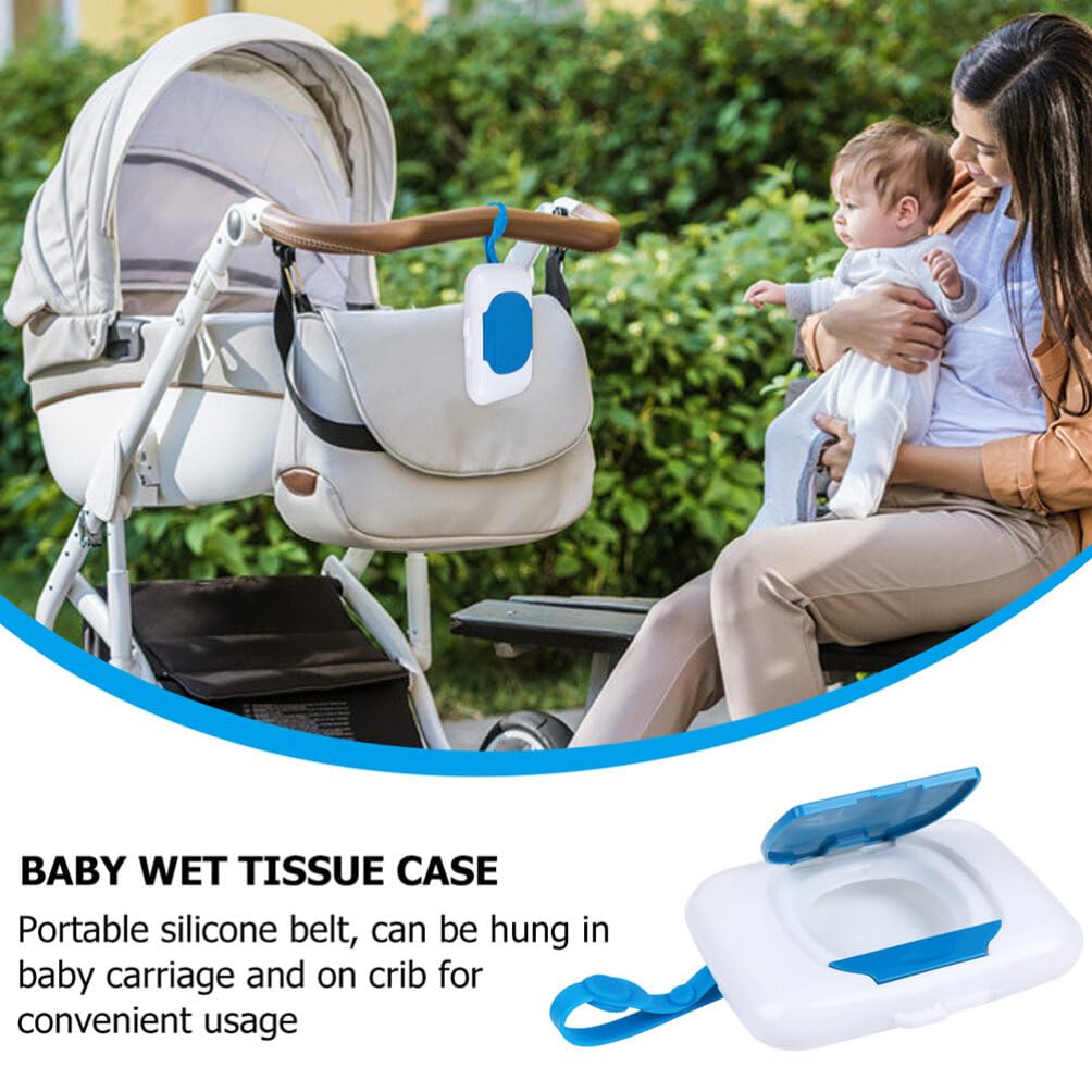 Caja de toallitas para bebés, contenedor de toallitas para bebés, dispensador de toallitas desechables para toallitas húmedas para calentador,