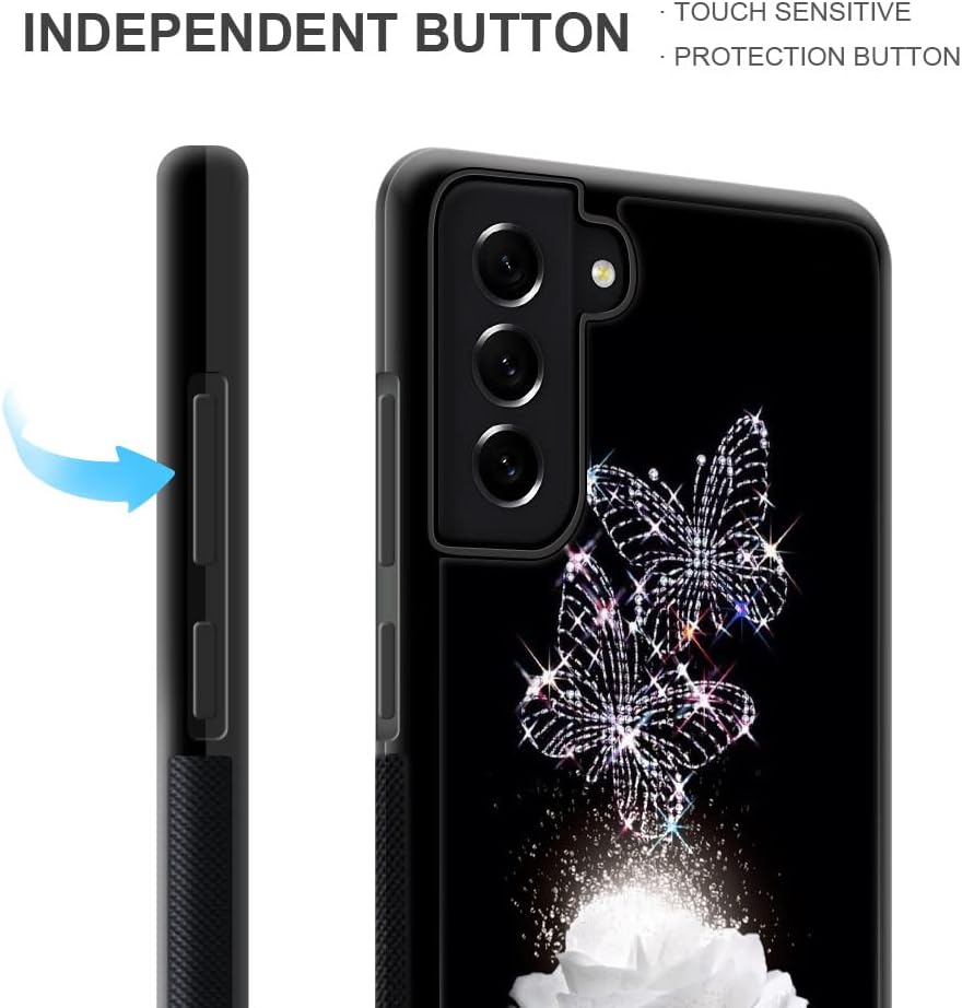 ZHEGAILIAN Funda compatible con Samsung Galaxy S22+, funda protectora antideslizante de TPU suave a prueba de golpes, compatible con Samsung Galaxy