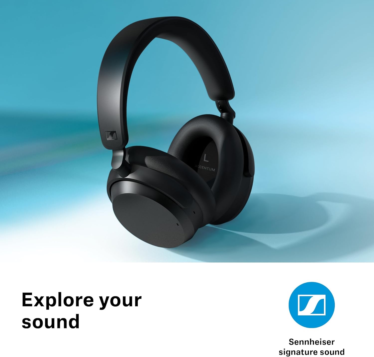 Sennheiser Consumer Audio ACCENTUM – Auriculares inalámbricos Bluetooth, batería de 50 horas, audio, cancelación de ruido híbrida (ANC), comodidad