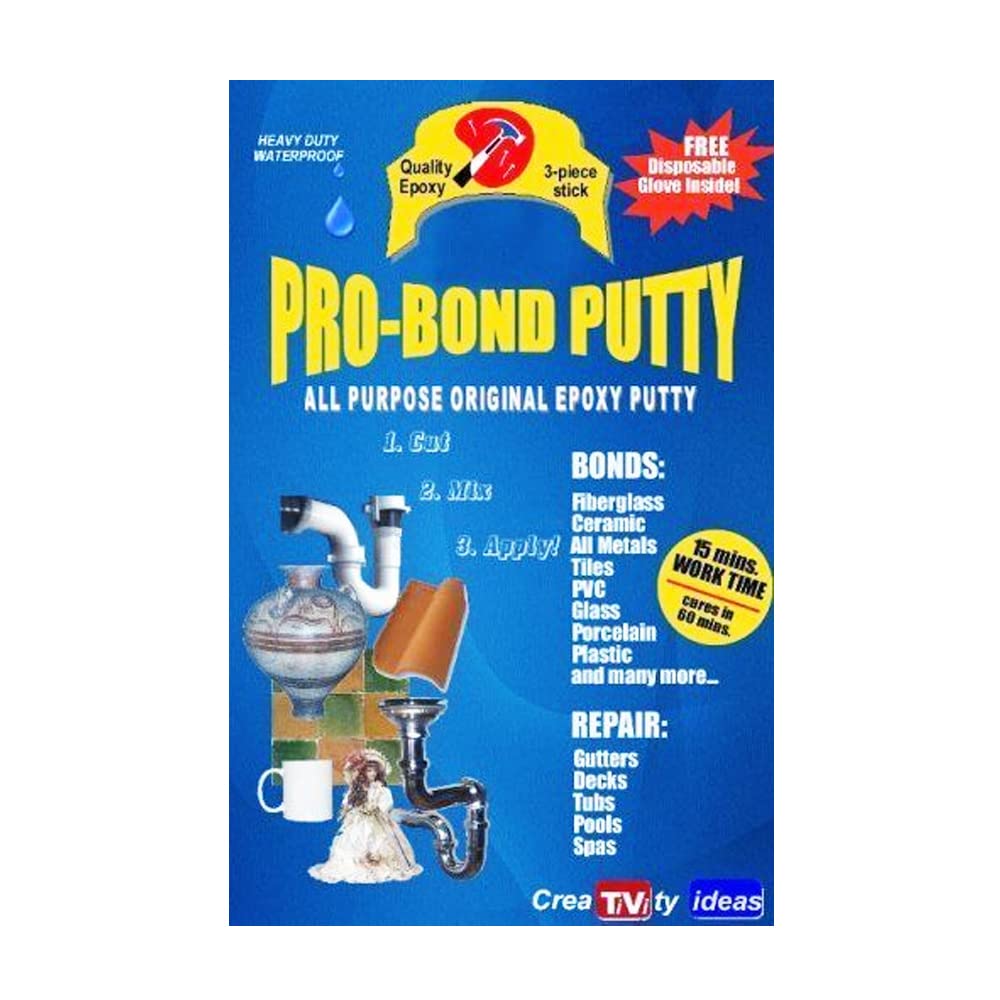 Pro Bond Epoxy Masilla Seal Palos de Relleno Bond Fibra de Vidrio Azulejos Porcelana Piscinas Spas Reparación