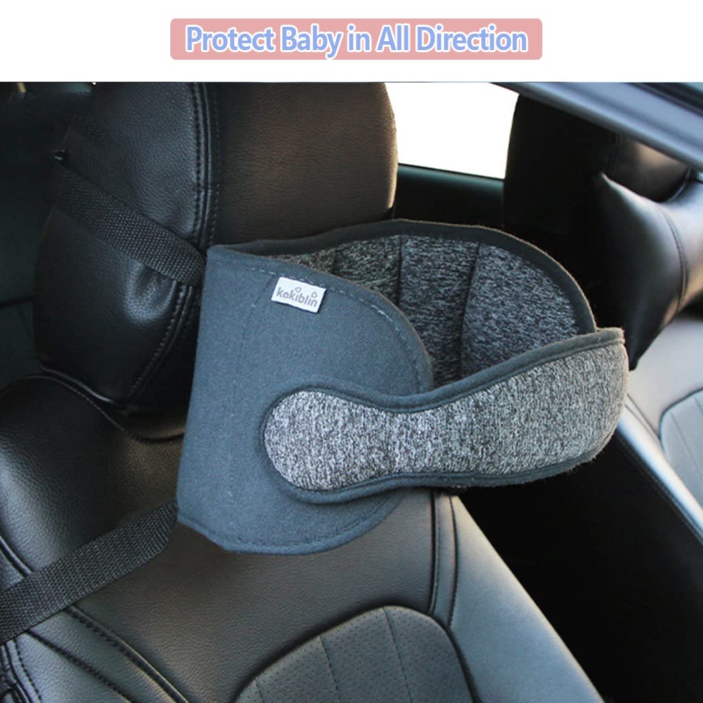 vocheer Banda de soporte para la cabeza del asiento de automóvil para bebé, ajustable para asiento de automóvil, soporte para siesta para niños,