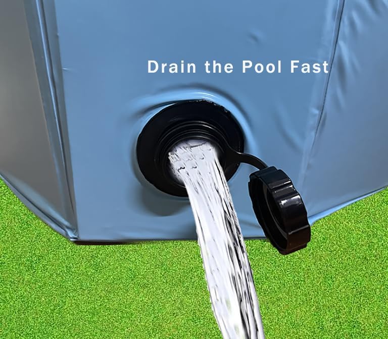 Piscina plegable para perros grandes, piscina portátil y plegable para mascotas, perros y gatos (L-32 x 8 pulgadas)