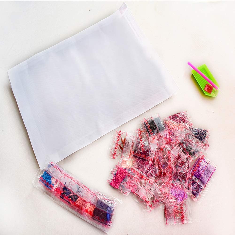 Kit de pintura de diamantes 5D por números, pintura de diamantes de imitación de cristal 5D para manualidades, punto de cruz, suministros para