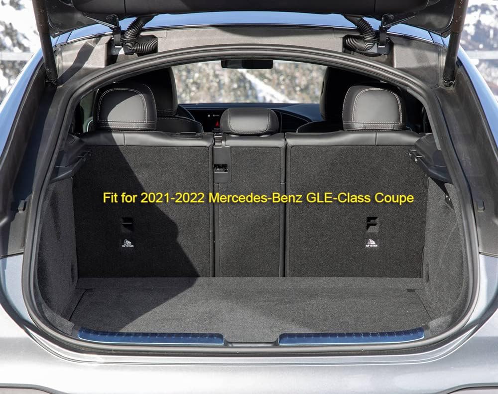 Tapete para maletero de automóvil, ajuste personalizado, compatible con Mercedes-Benz Clase GLE Coupé GLE450 GLE53 GLE63S 2021-2022 (marrón con