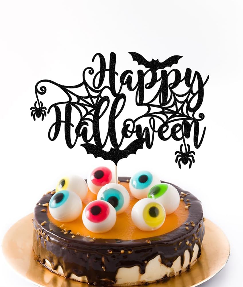 Decoración para pastel de Halloween, fiesta de terror de Halloween, vampiro zombi sangriento feliz Halloween, fiesta temática de la muerte,