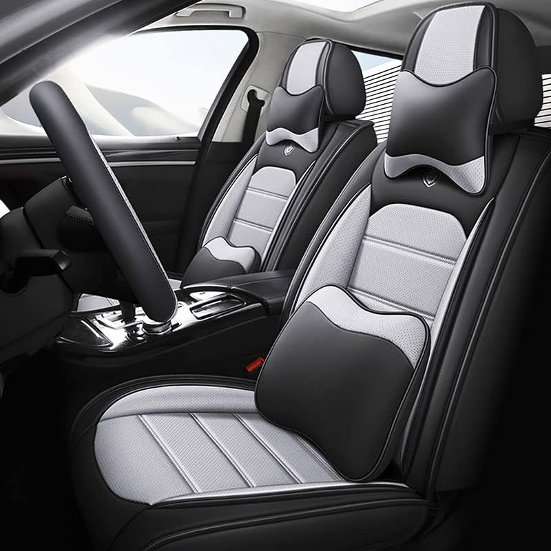 JOJ Fundas de asiento de automóvil para Volvo XC40 2019-2023, 2 fundas de asiento de automóvil, antideslizantes, impermeables, transpirables, de