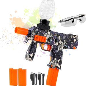 Juguetes eléctricos de gel de agua – Pistolas de chorro para adultos, alcance de hasta 66 pies, con 2 baterías recargables, 2 tolvas redondas, 1 Juguetes eléctricos de gel de agua – Pistolas de chorro para adultos, alcance de hasta 66 pies, con 2 baterías recargables, 2 tolvas redondas, 1