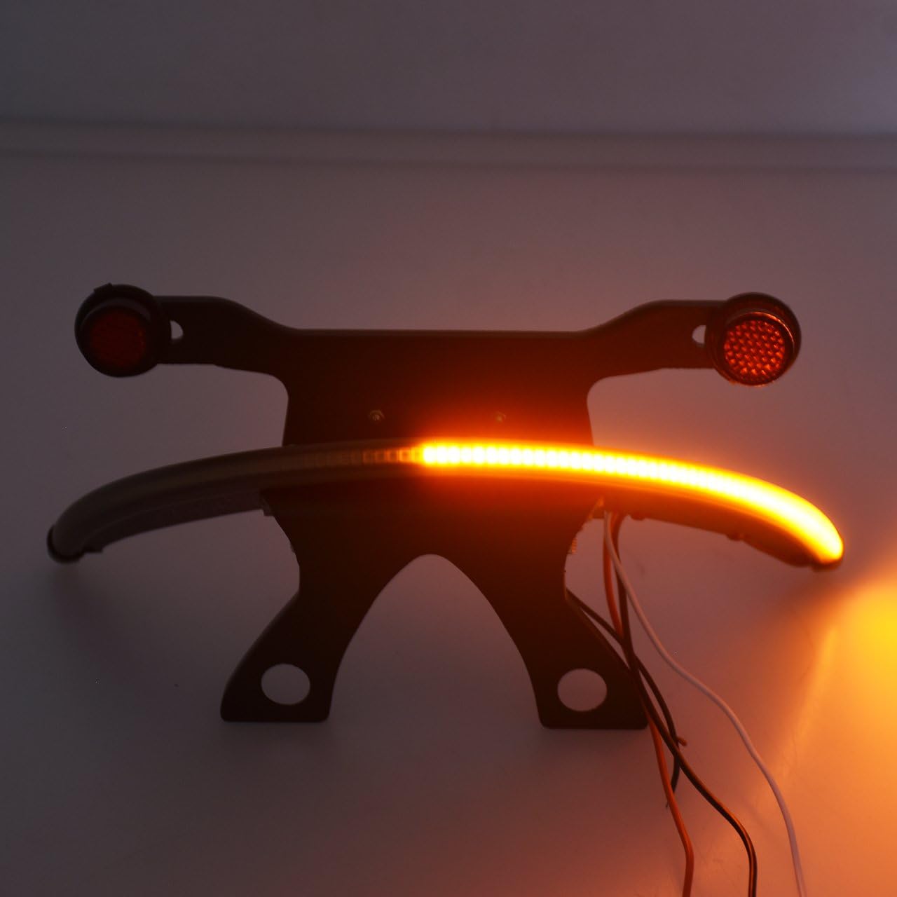HDBUBALUS Soporte de luz trasera de lente ahumada ámbar LED Fender para Victory Vegas 2003-2017