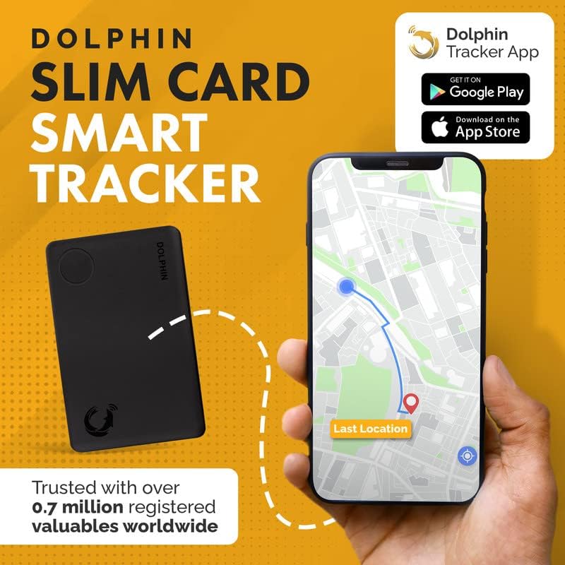 tag8 DOLPHIN – Rastreador inteligente Bluetooth elegante, buscador de cartera, rastreador de tarjetas para bolsa de equipaje para ubicar dentro del
